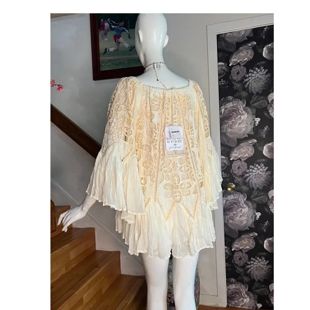 Free People Daisy Cutwork Mini Dress